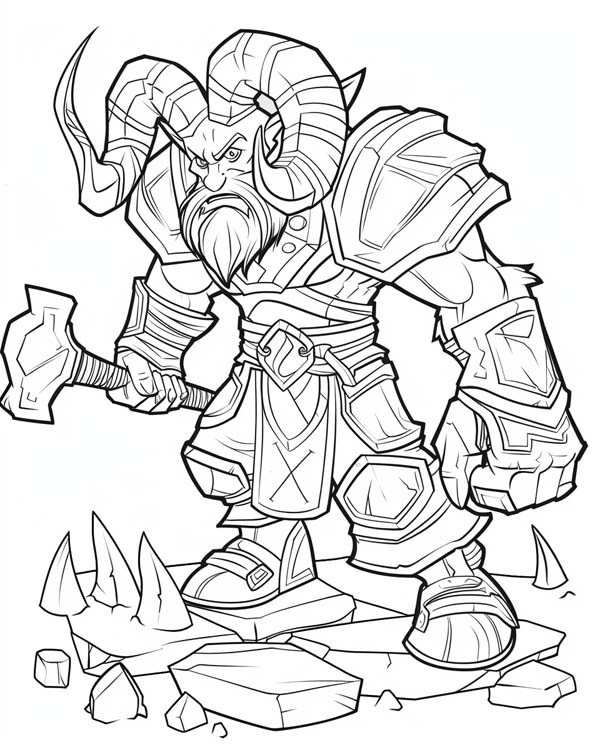 Zodiac Knight, Capricorn coloring page