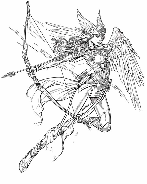 Zodiac Knight, Sagittarius coloring page