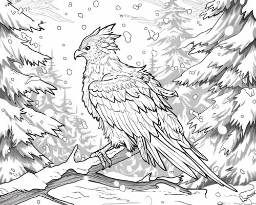 coloring page of the hercinia