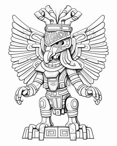 Huitzilopochtli coloring page
