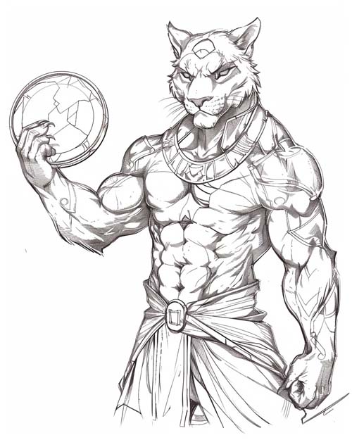 Aztec mythology coloring page of Tezcatlipoca's obsidian mirror'