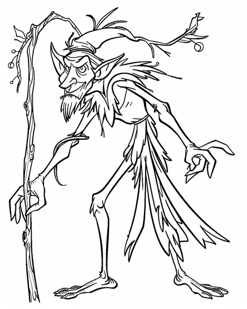elverfolk coloring page