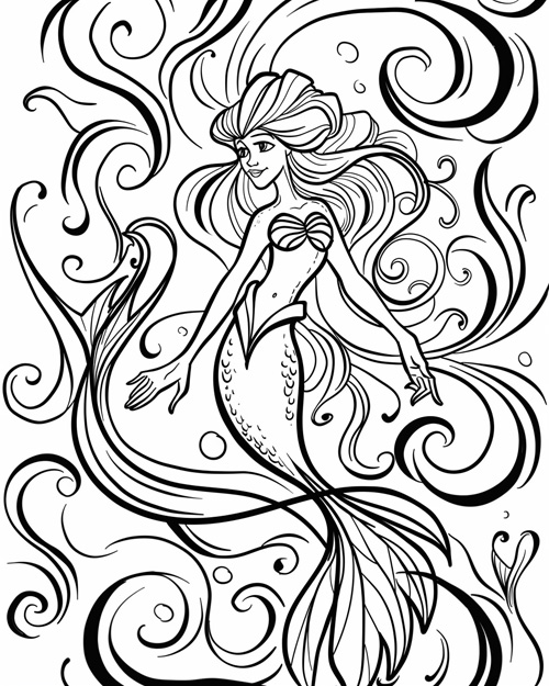 Danish folklore - havfrue (Danish mermaid)