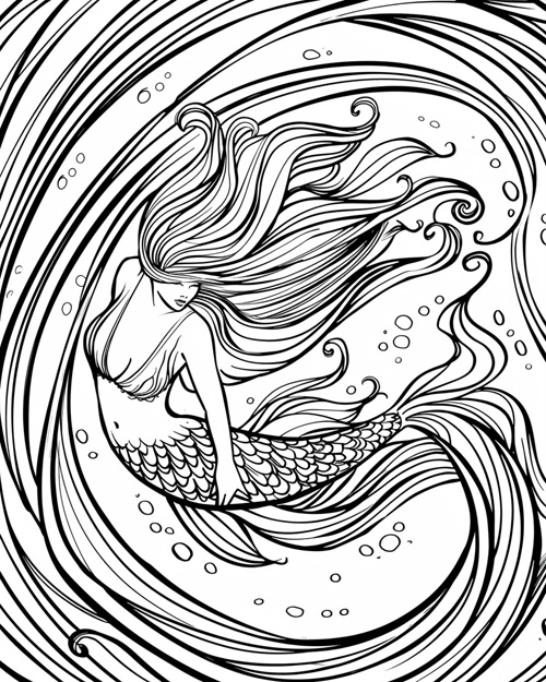 Danish folklore - havfrue (Danish mermaid)