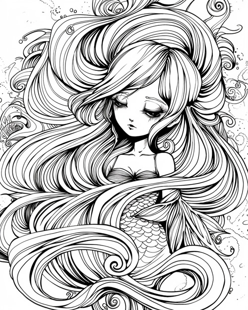 Danish folklore - havfrue (Danish mermaid)