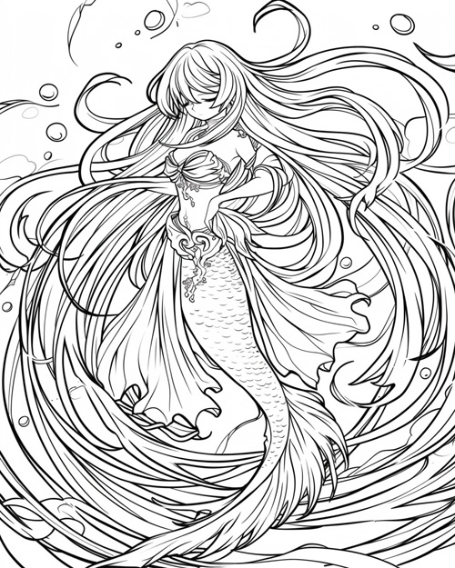 Danish folklore - havfrue (Danish mermaid)
