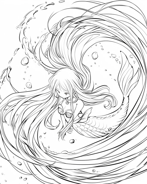 Danish folklore - havfrue (Danish mermaid)