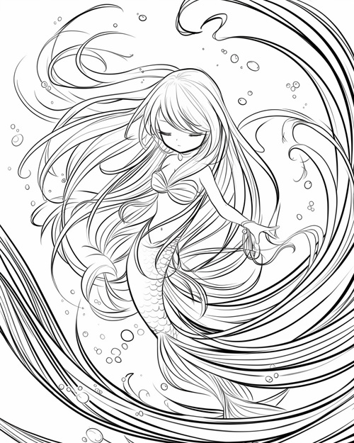 Danish folklore - havfrue (Danish mermaid)
