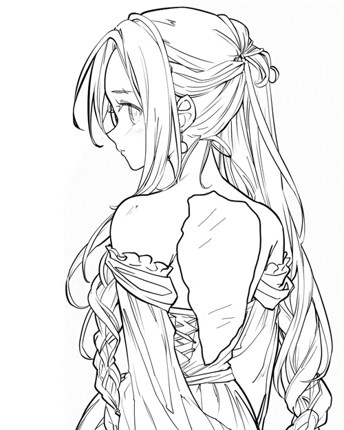 Danish folklore - huldra with a hollow back