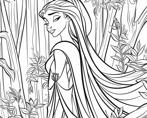 Danish folklore - huldra in the forest