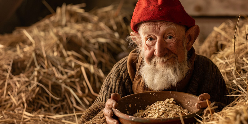 digital image of a nisse in the barn