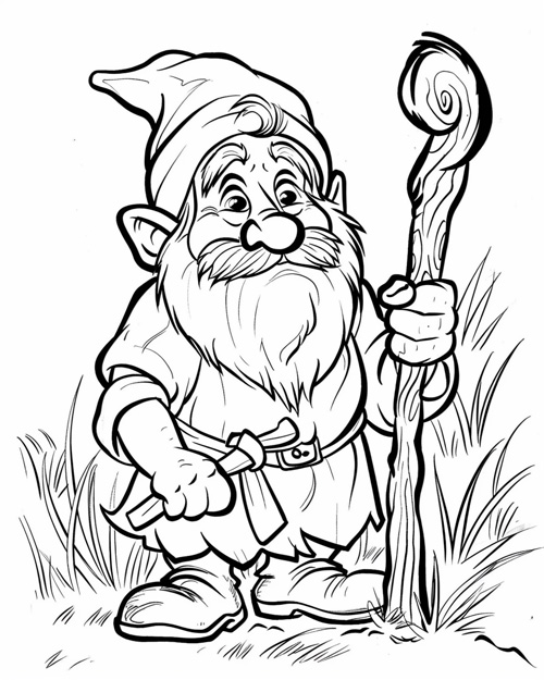 nisse coloring page