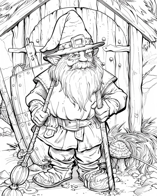 nisse coloring page