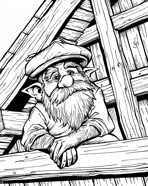 nisse coloring page