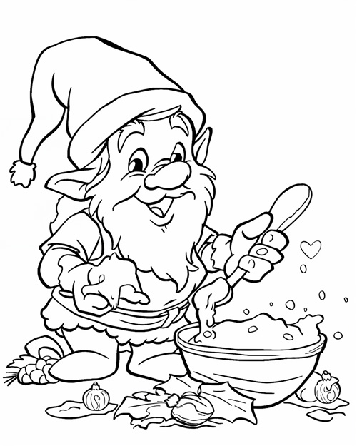 nisse coloring page