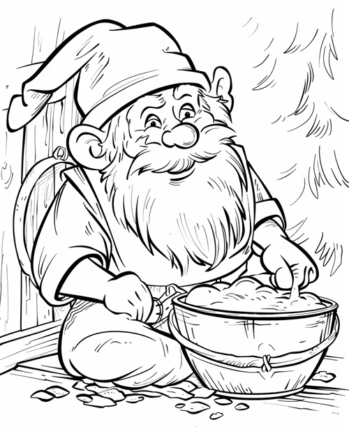 nisse coloring page