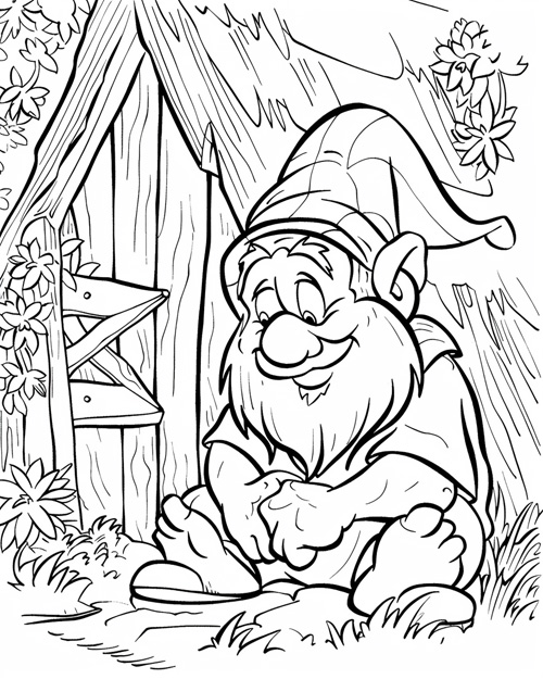 nisse coloring page