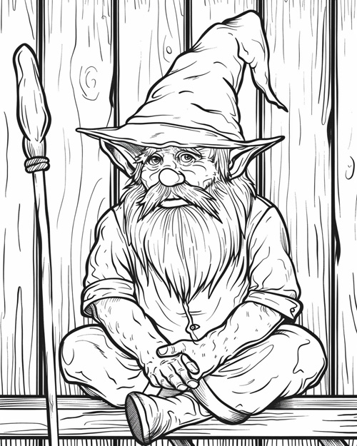 nisse coloring page