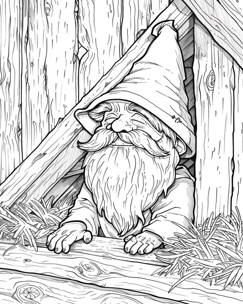 nisse coloring page