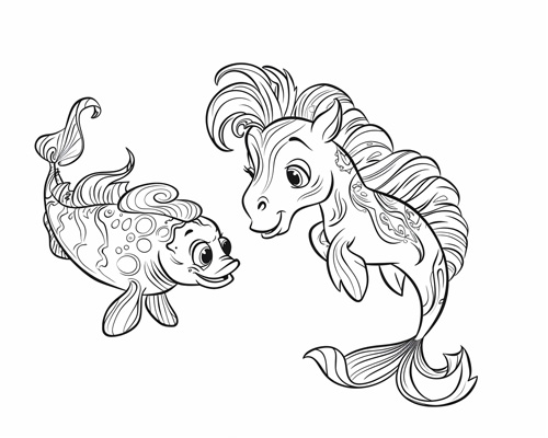 Danish folklore - Søhest (Mythical Danish Seahorses)