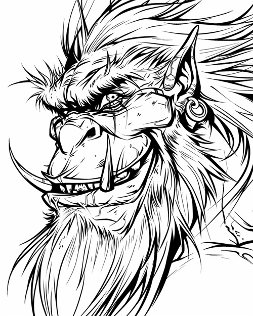 trolde coloring page