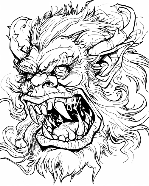 trolde coloring page