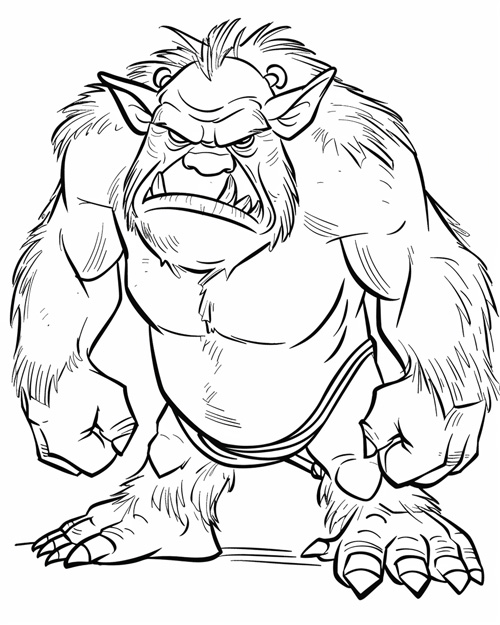 trolde coloring page
