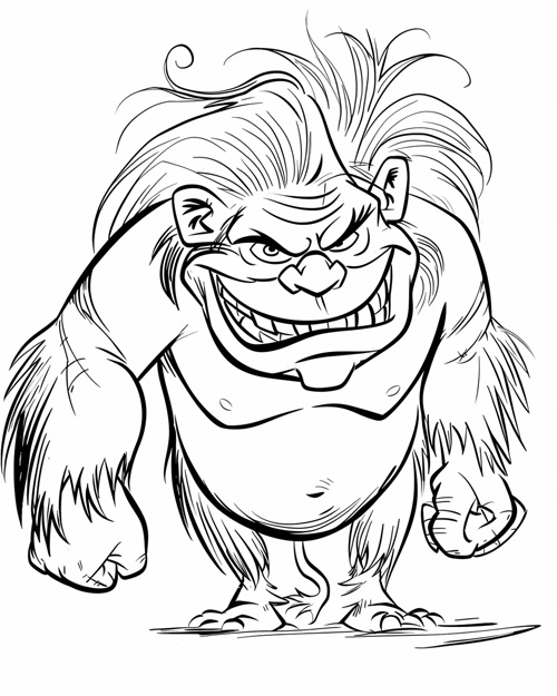trolde coloring page