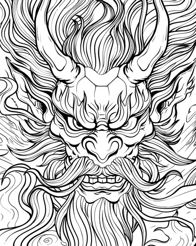 oni coloring page