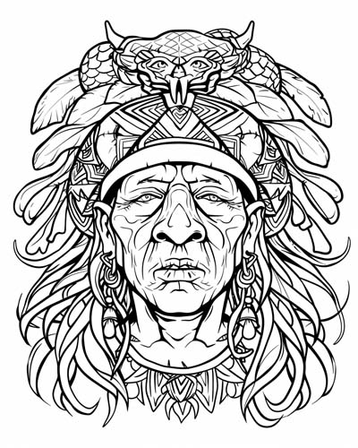 ix chel coloring page