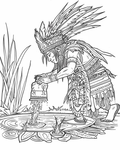 ix chel coloring page