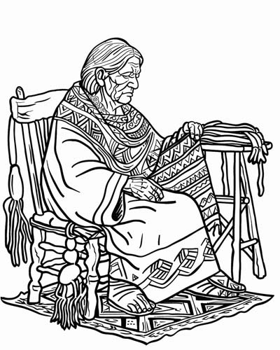ix chel coloring page