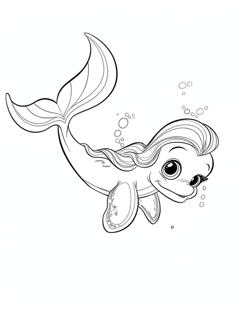 Sea monsters - Sea Pony coloring page