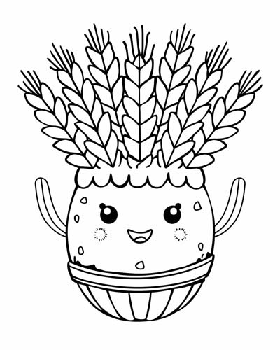 harvest guardian coloring page
