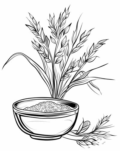 oatmeal coloring pages