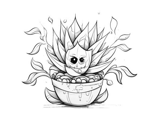 succulent coloring page