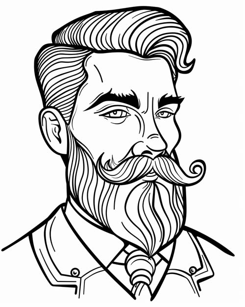 coloring page of Colonel Mustard
