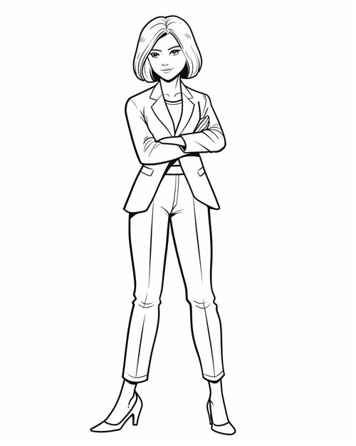 coloring page of Dr. Orchid