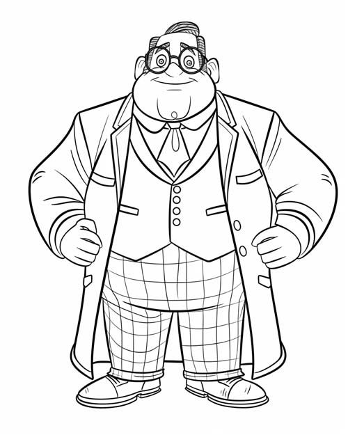 coloring page of Mr. Green