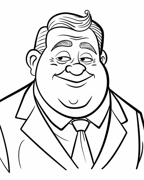 coloring page of Mr. Green