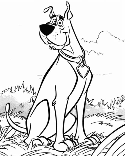 coloring page of Scooby Doo