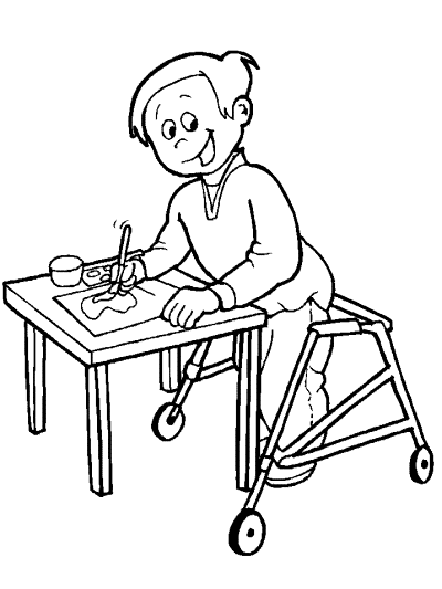 special needs coloring book pages