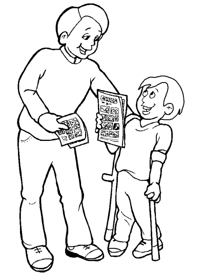 special needs coloring book pages