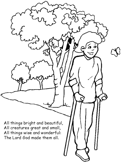 special needs coloring book pages