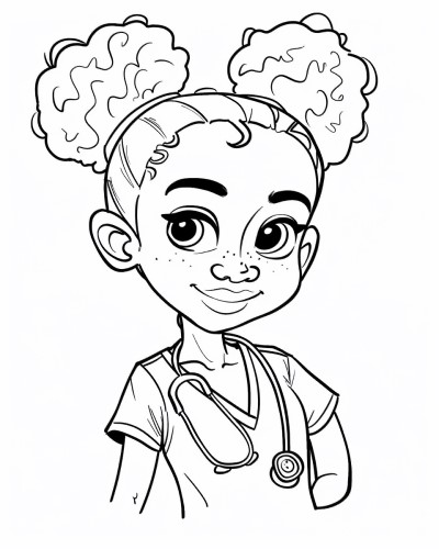 nursing student coloring page