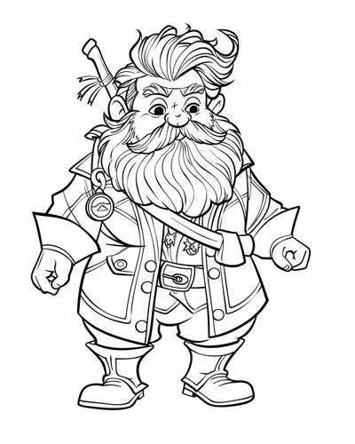 pirate Benjamin Hornigold coloring page