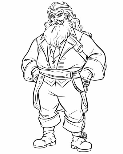 pirate Benjamin Hornigold coloring page