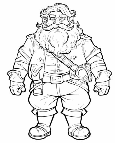 pirate Benjamin Hornigold coloring page