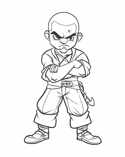 pirate Black Caesar coloring page