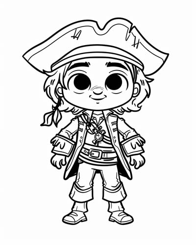 pirate Black Sam Bellamy coloring page